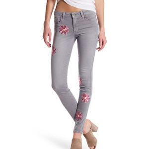 Genetic Denim Shya Mid Rise Gray Super Skinny Jean